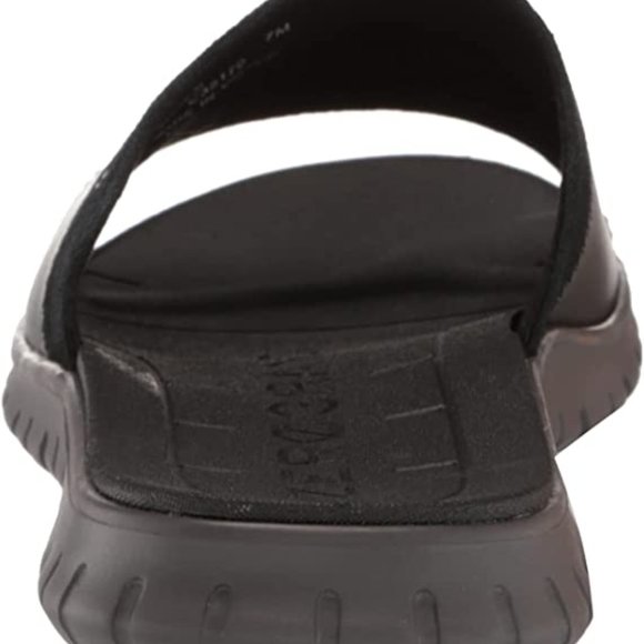 Cole Haan Zerogrand Sandal LX Men's Black Leather LTE Slide Sandal, C35170 NEW - Picture 4 of 8